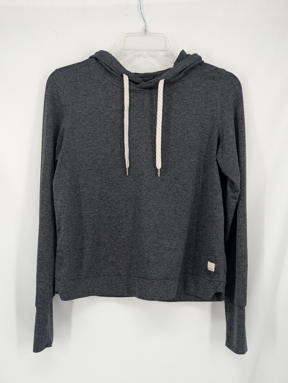 Vuori Womens Halo Hoodie Heathered Gray Athletic Lightweight Sport Gym